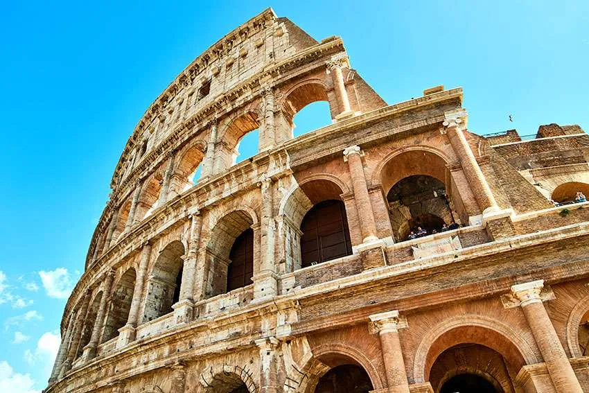Italien Sprüche und Zitate Rom Colosseum