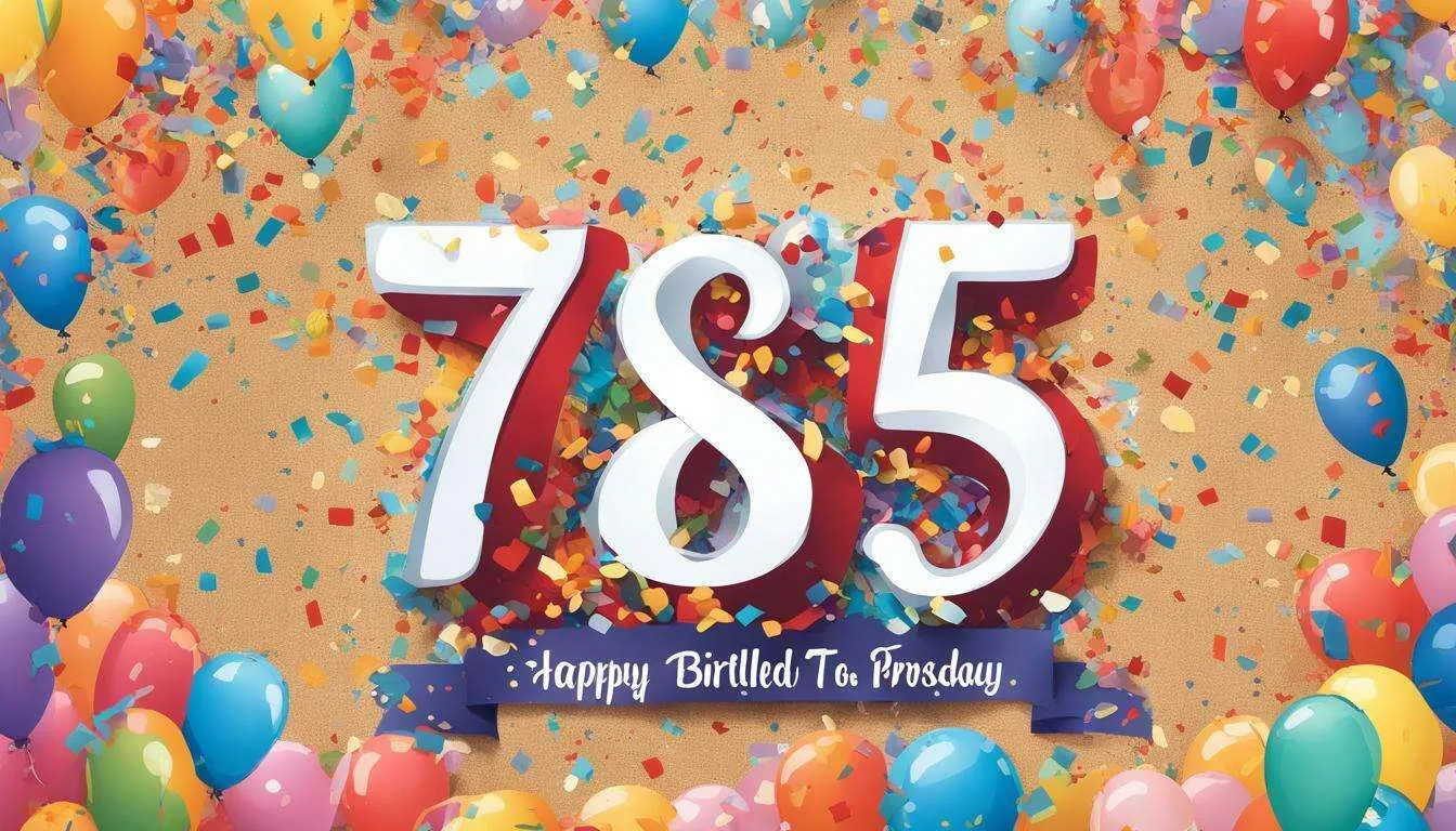 Herzlichen Glückwunsch zum 75 Geburtstag