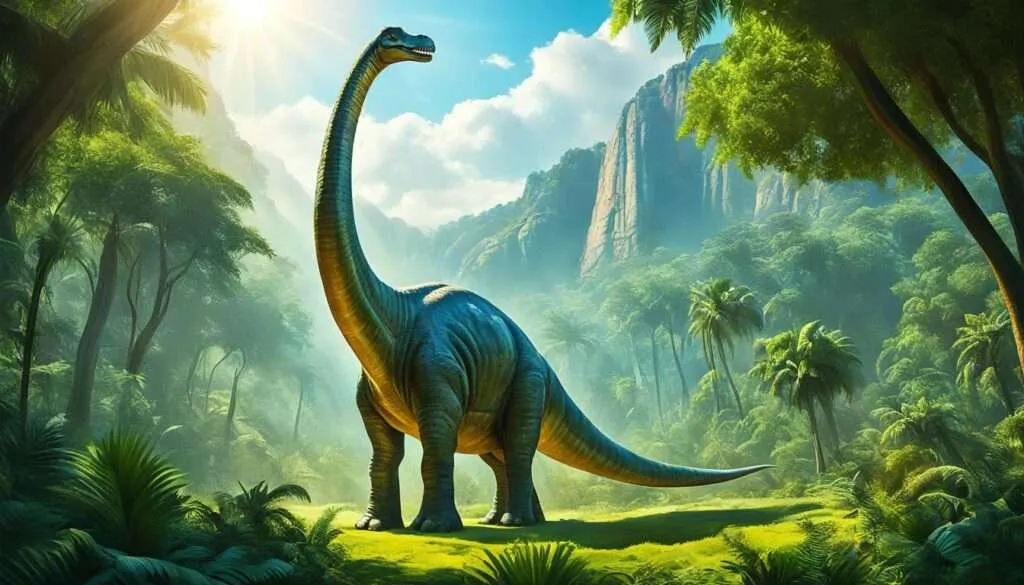 Der majestätische Langhalsdinosaurier Brontosaurus