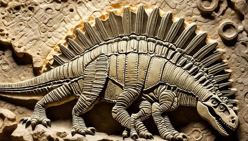 Fossilien des Stegosaurus