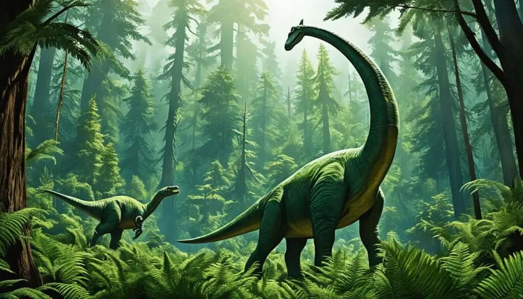 Späte Jura Ökosysteme des Brontosaurus