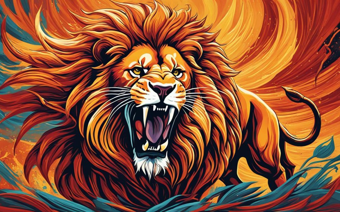 Entdecke die Symbolik von Löwe und Skorpion: Kraft & Ausdauer