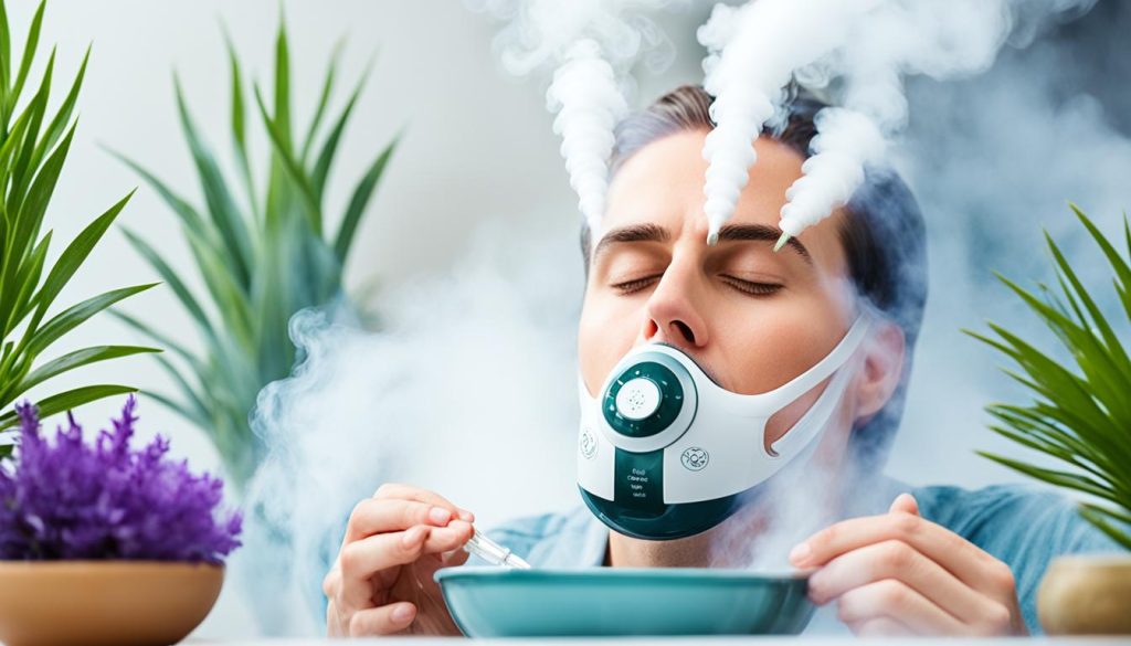 Inhalation zur Behandlung von Halsschmerzen